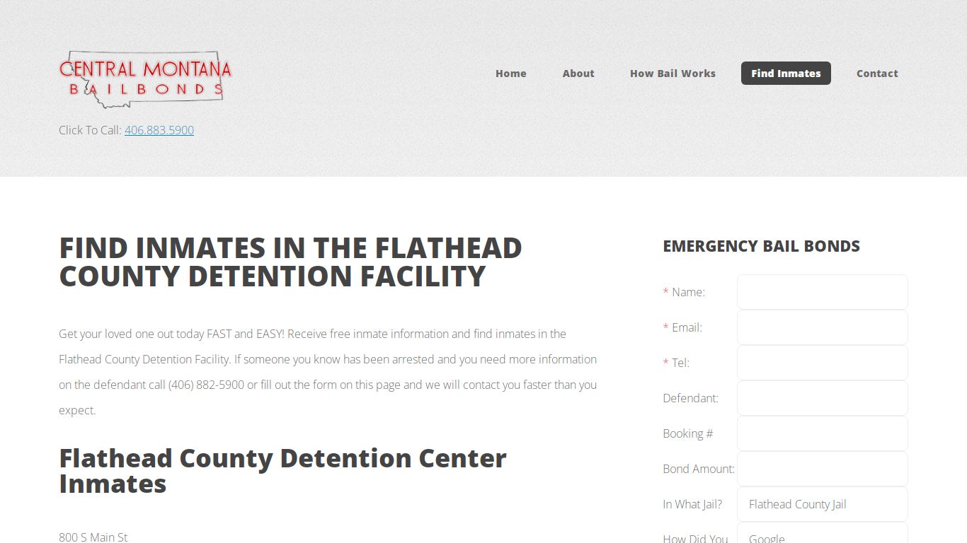 Find Inmates in Kalispell | Flathead County Jail
