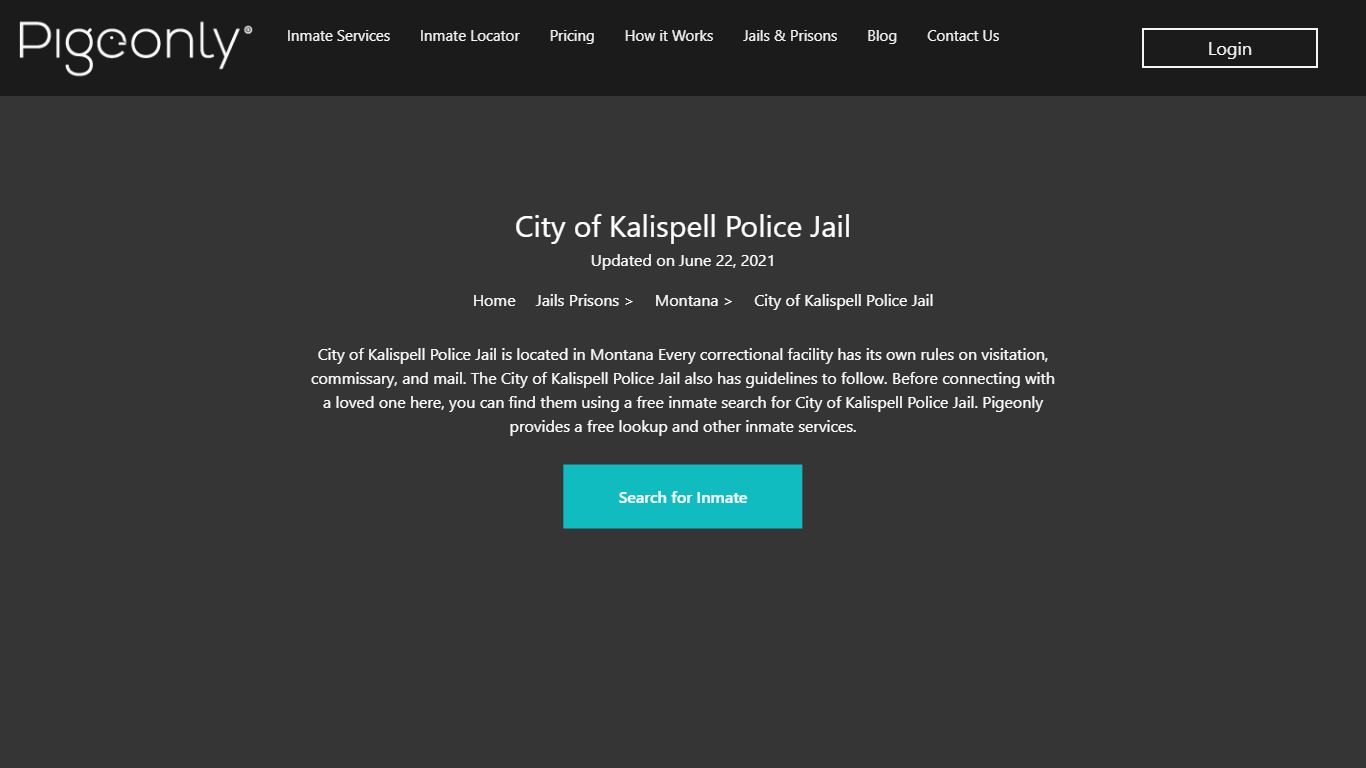City of Kalispell Police Jail Inmate Search | Montana